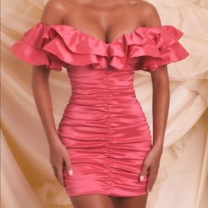 COPY - Oh Polly NWT pink ruffle dress